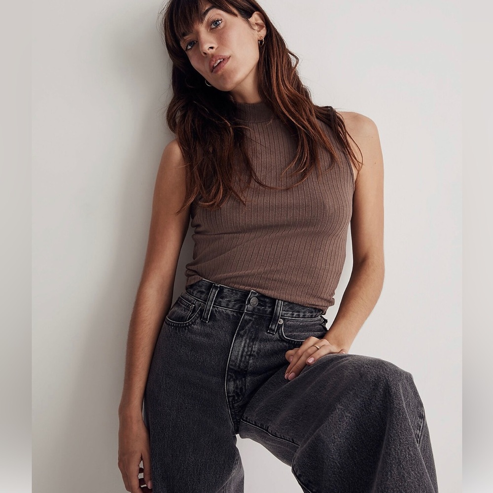 Madewell Ribbed Sleeveless Turtleneck